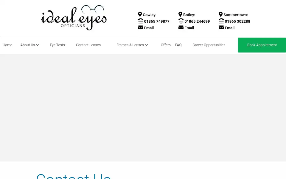 Screenshot of ideal-eyes.co.uk