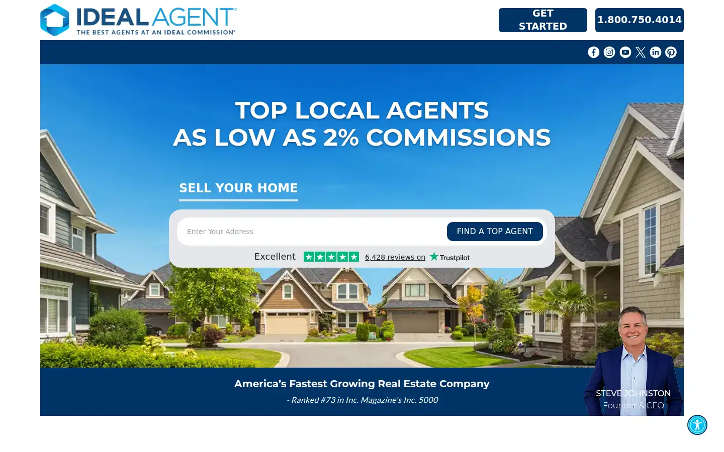 Screenshot of idealagent.com