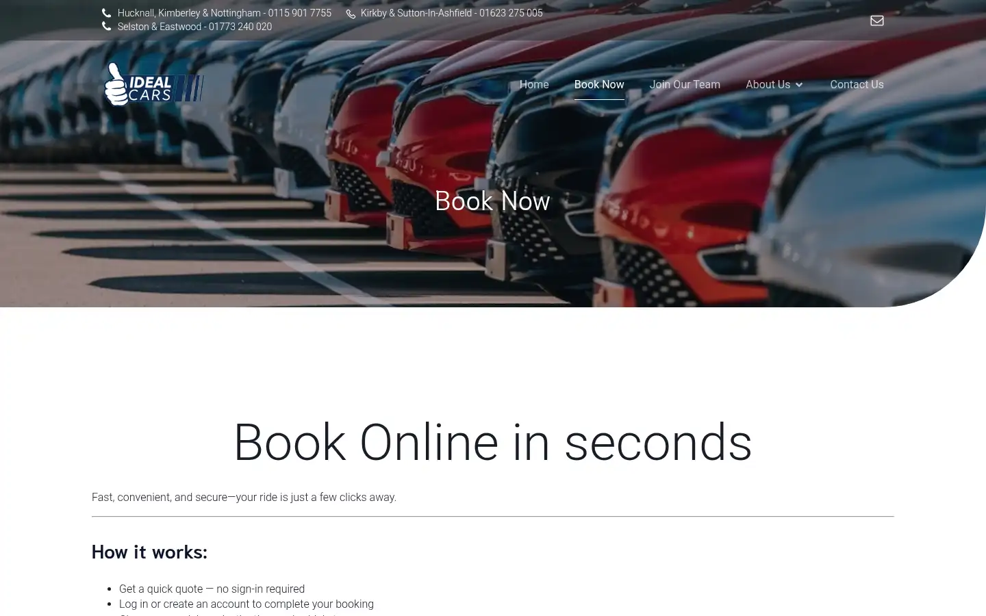 Screenshot of idealcars-nottingham.co.uk