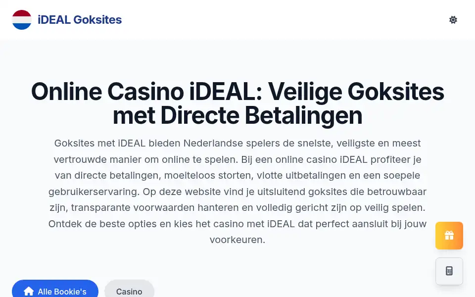 Screenshot of idealgoksites.org