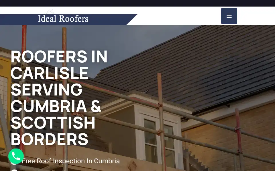 Screenshot of idealroofers.co.uk