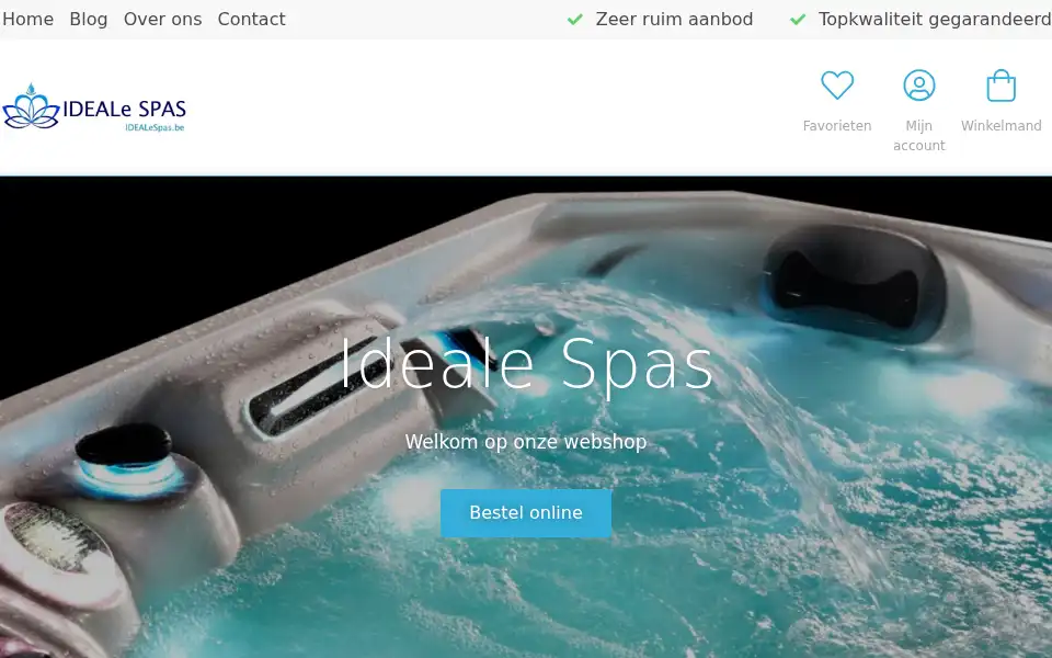 Screenshot of idealspas.be