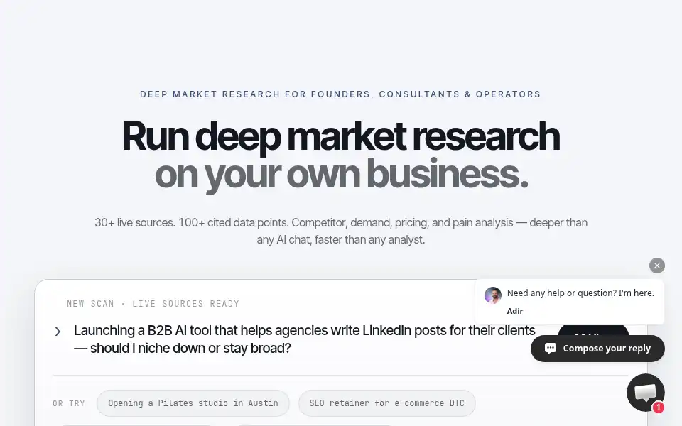 Screenshot of ideascanner.io