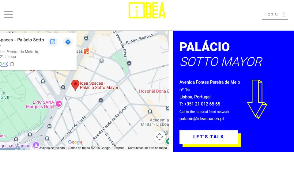 Screenshot of ideaspaces.pt