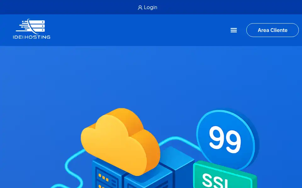 Screenshot of ideihosting.com