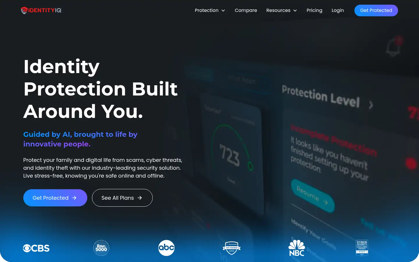 Screenshot of identityiq.com