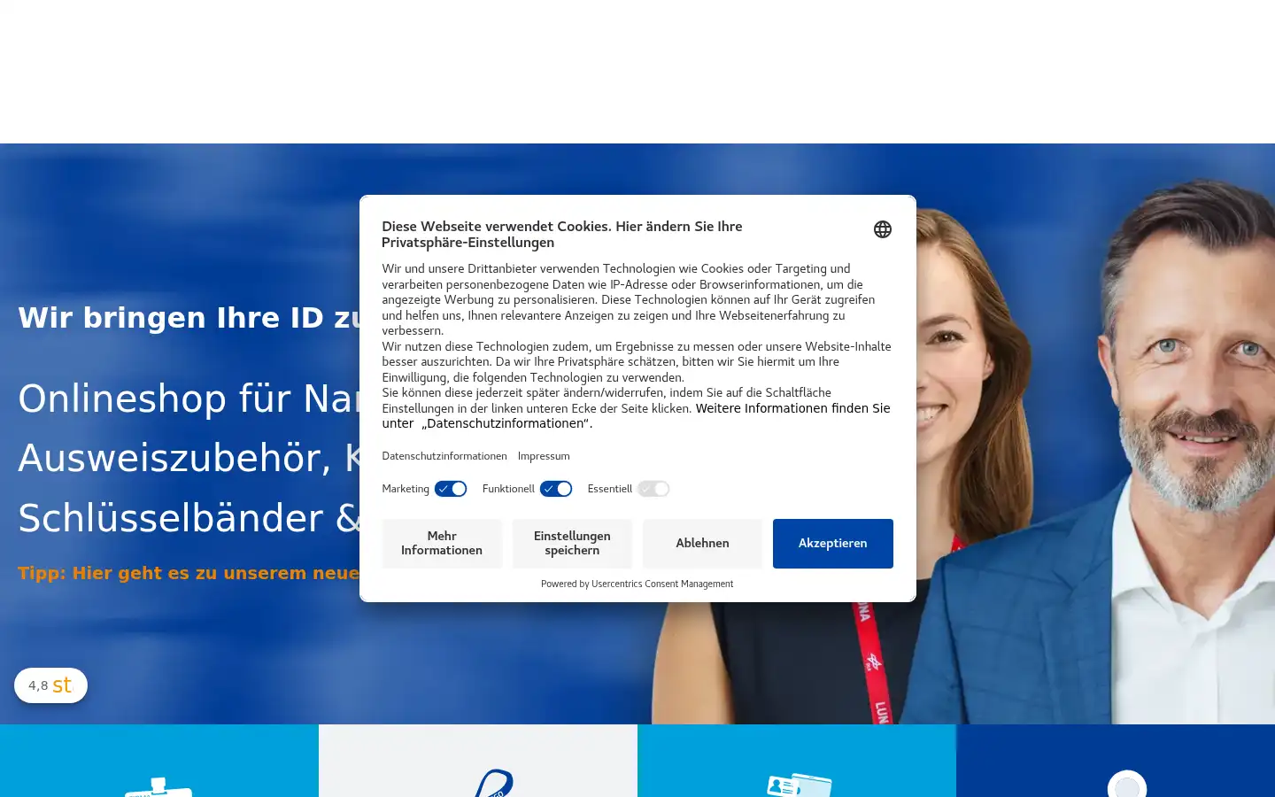 Screenshot of identmarket.de