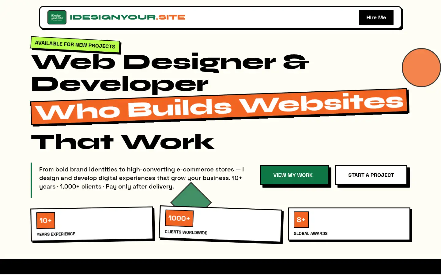 Screenshot of idesignyour.site