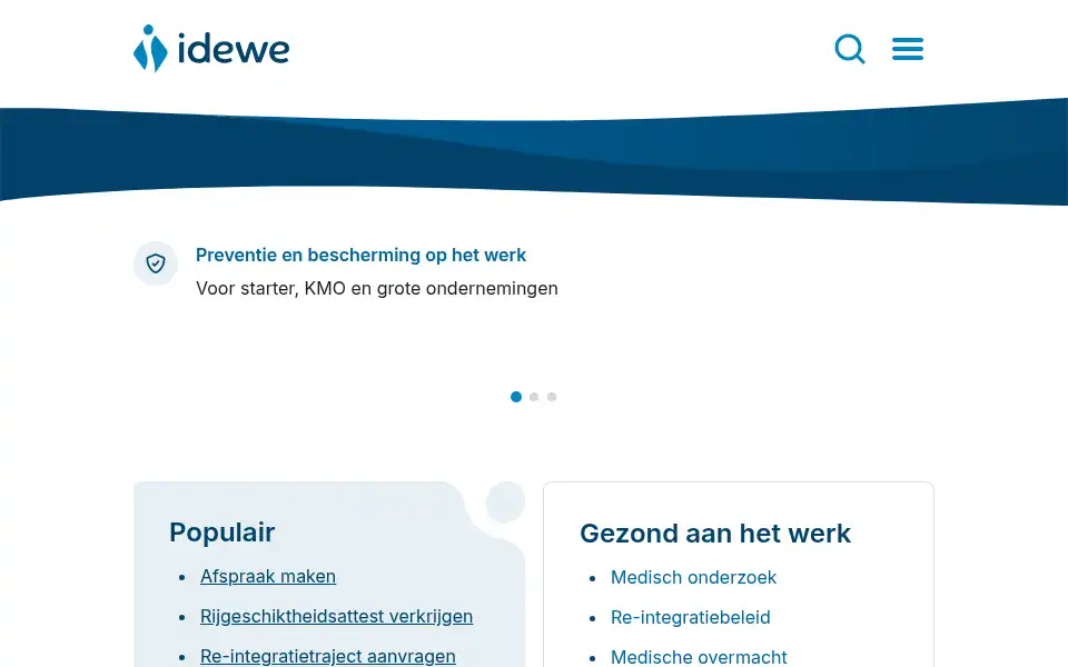 Screenshot of idewe.be