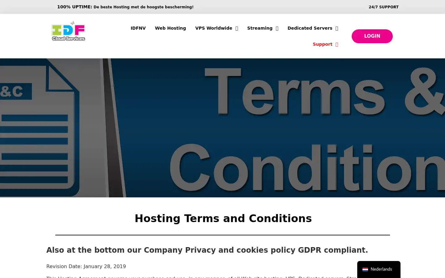 Screenshot of idfnv.com