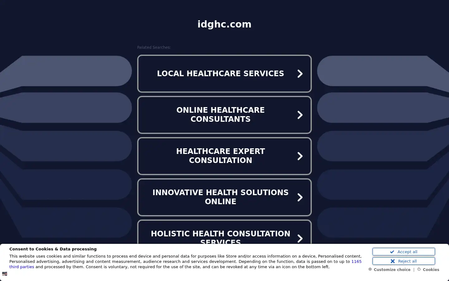 Screenshot of idghc.com