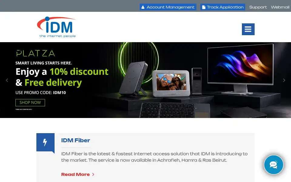 Screenshot of idm.net.lb