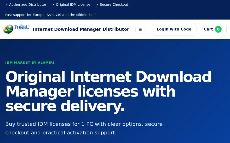 Screenshot of idmmarket.com