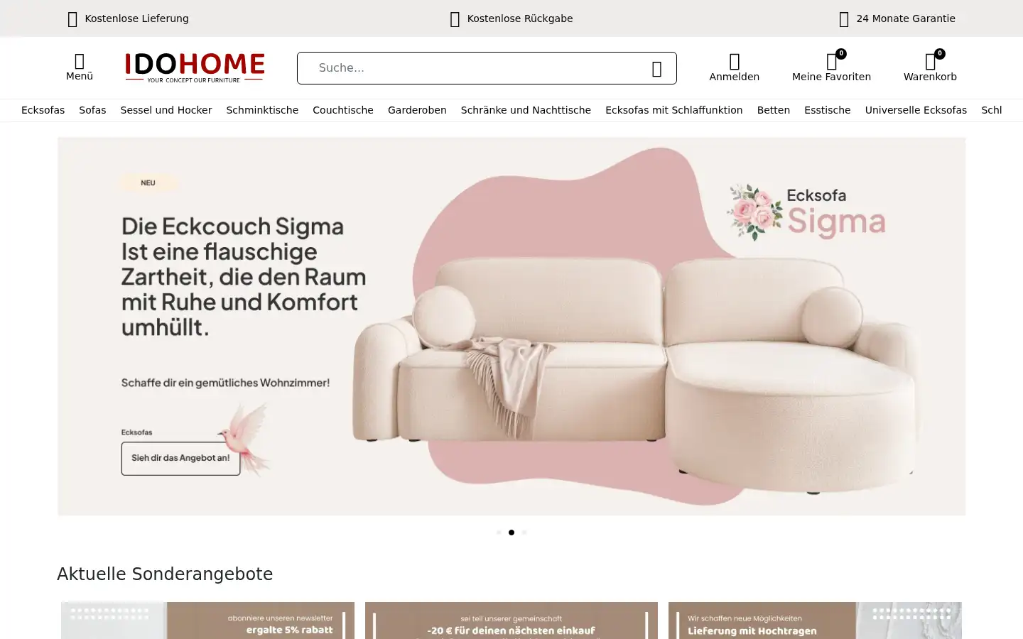 Screenshot of idohome.de
