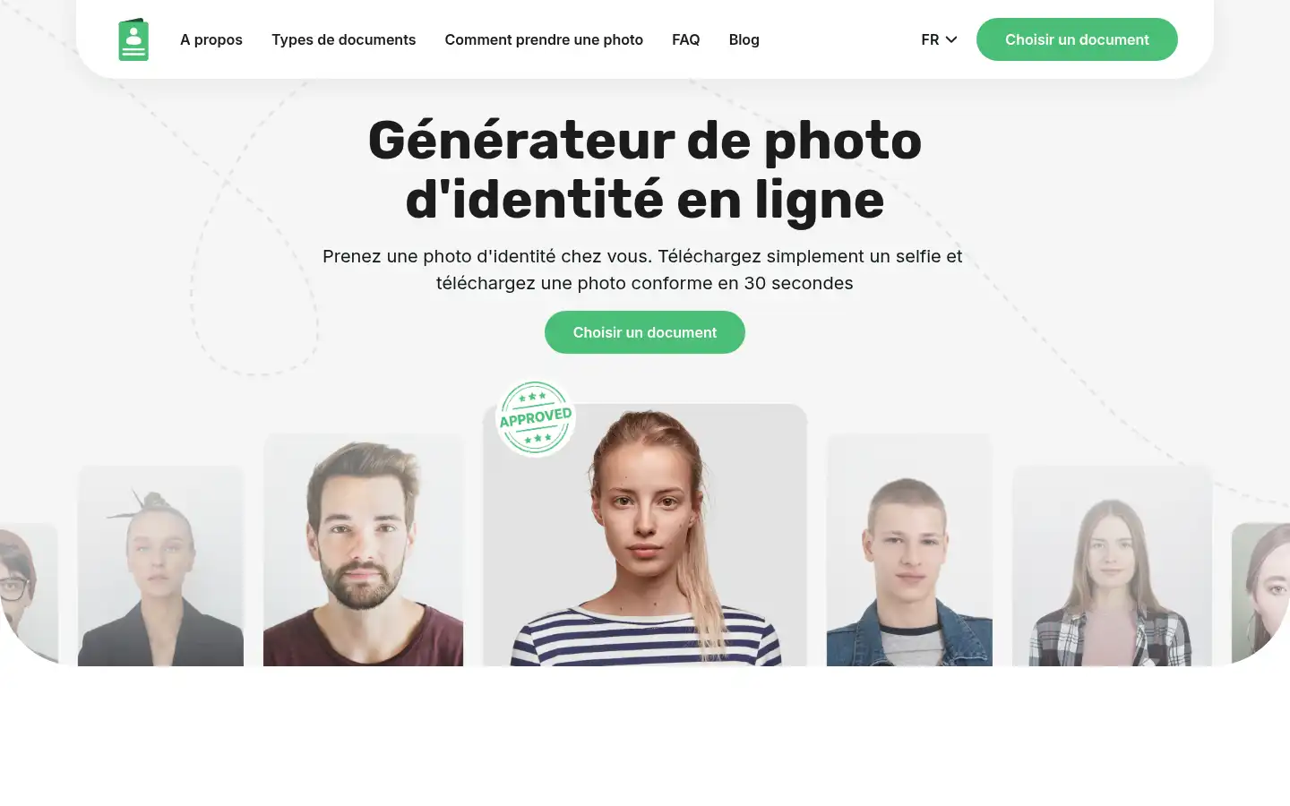Screenshot of idphotoby.ai