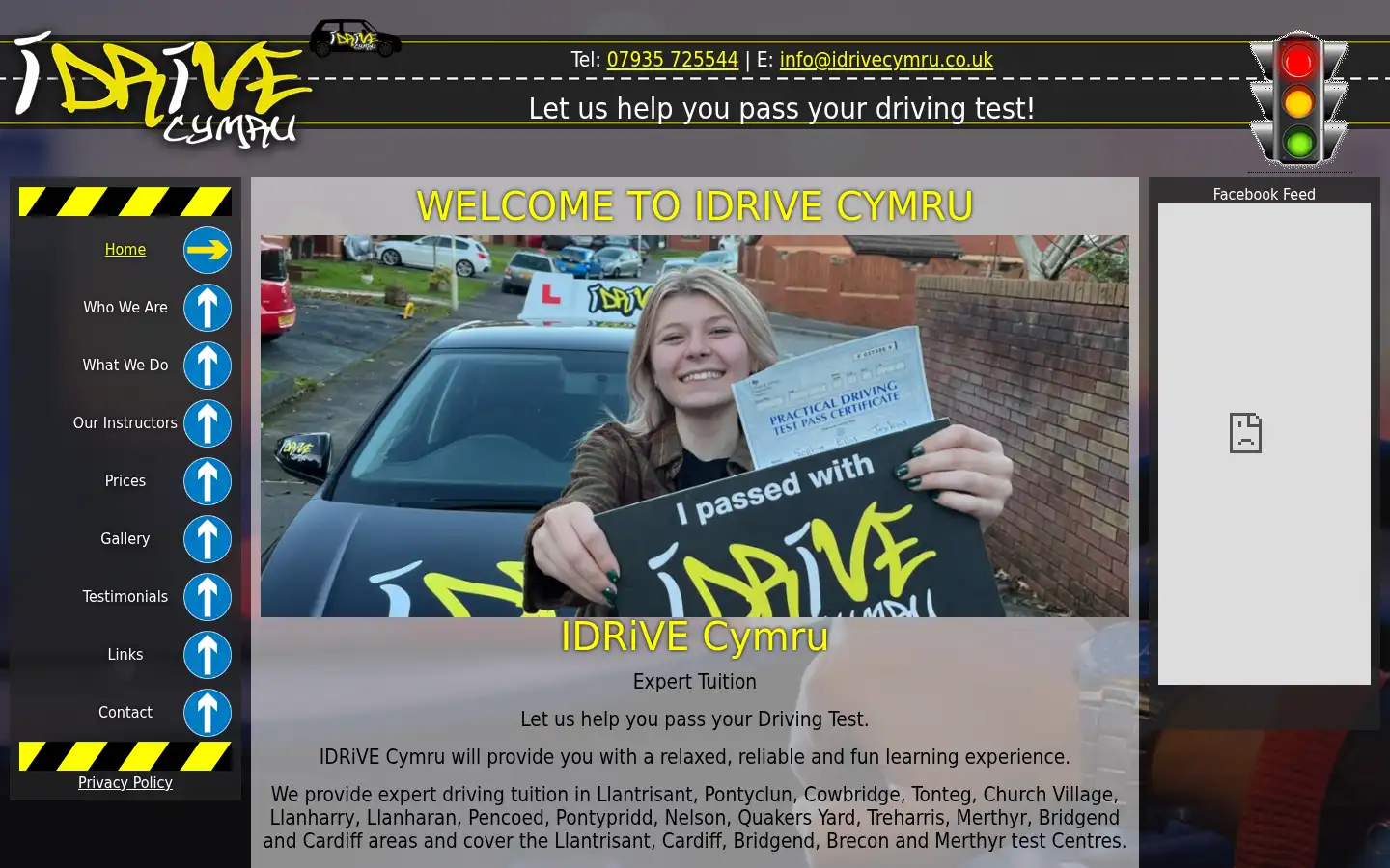 Screenshot of idrivecymru.co.uk