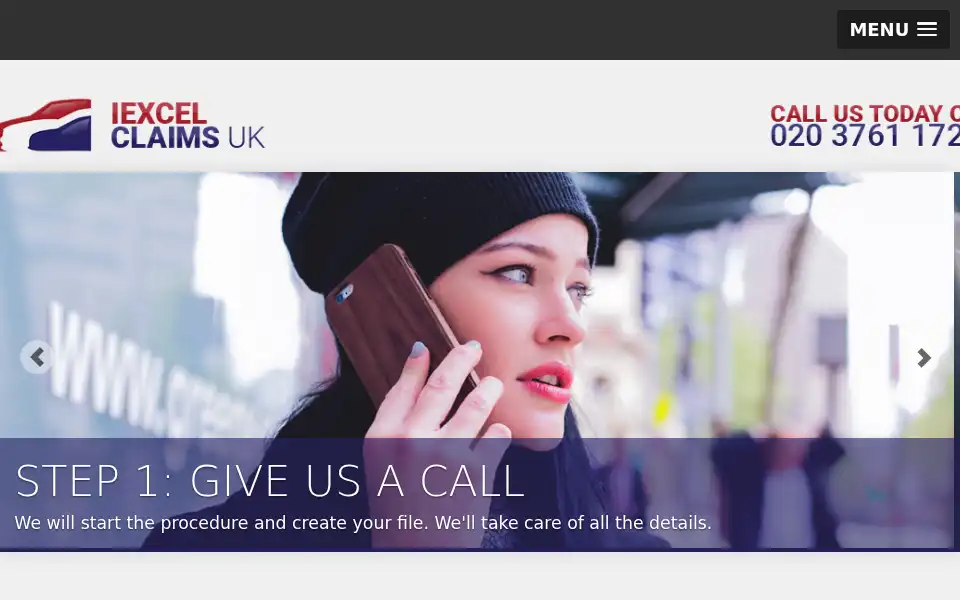 Screenshot of iexcelclaimsuk.com