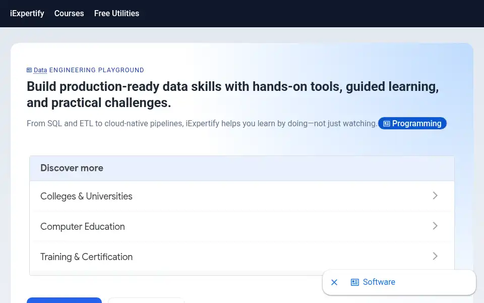 Screenshot of iexpertify.com