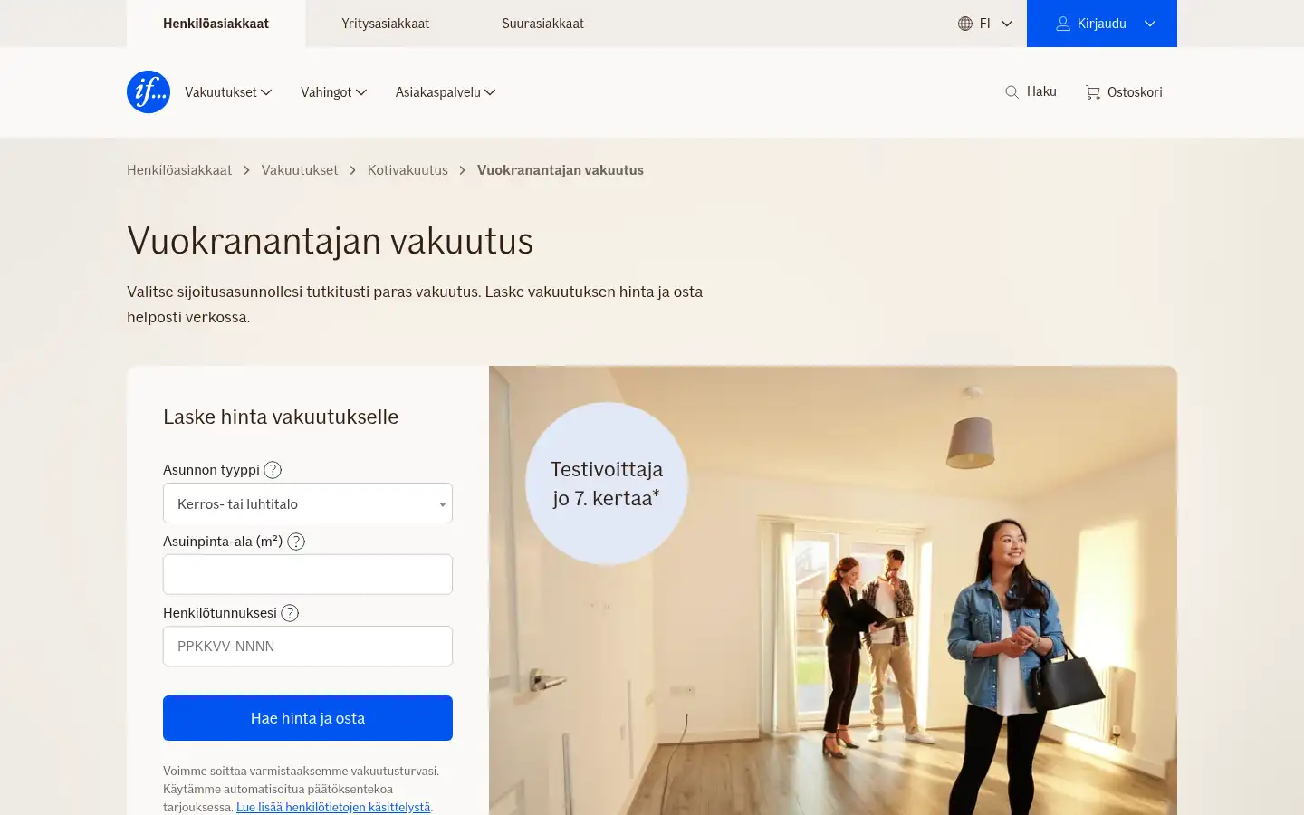 Screenshot of if.fi