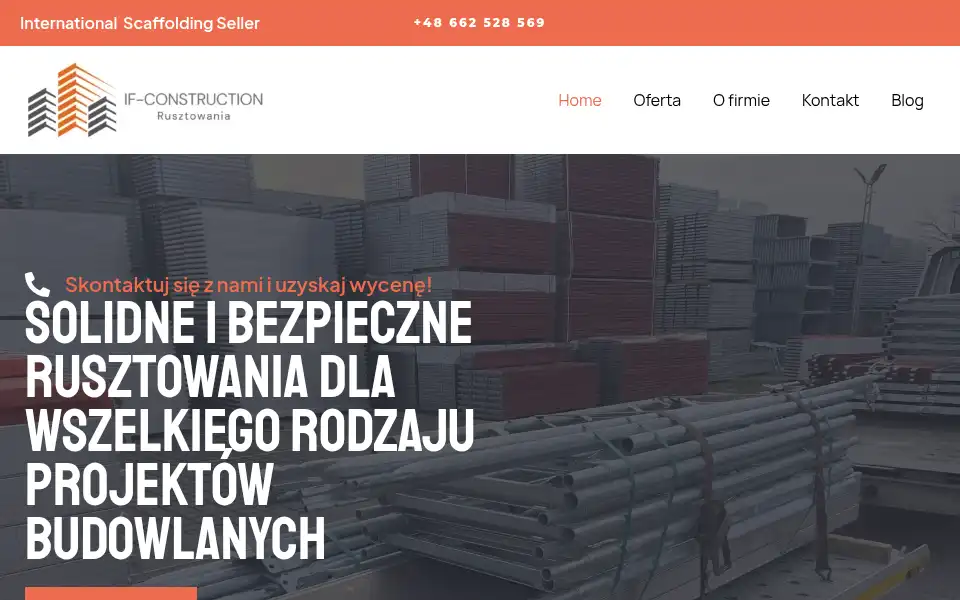 Screenshot of if-scaffolding.com