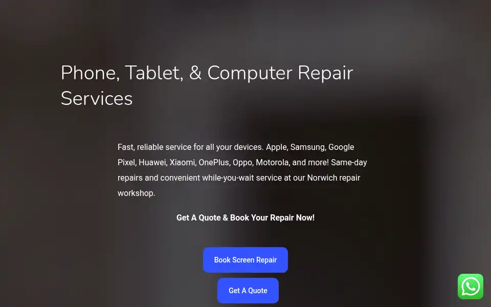 Screenshot of ifixnorwich.com