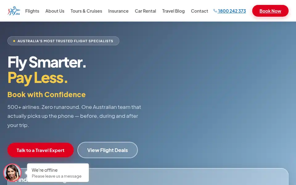 Screenshot of ifly.net.au