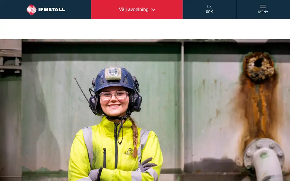 Screenshot of ifmetall.se