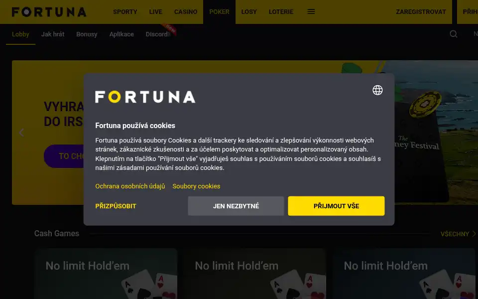 Screenshot of ifortuna.cz