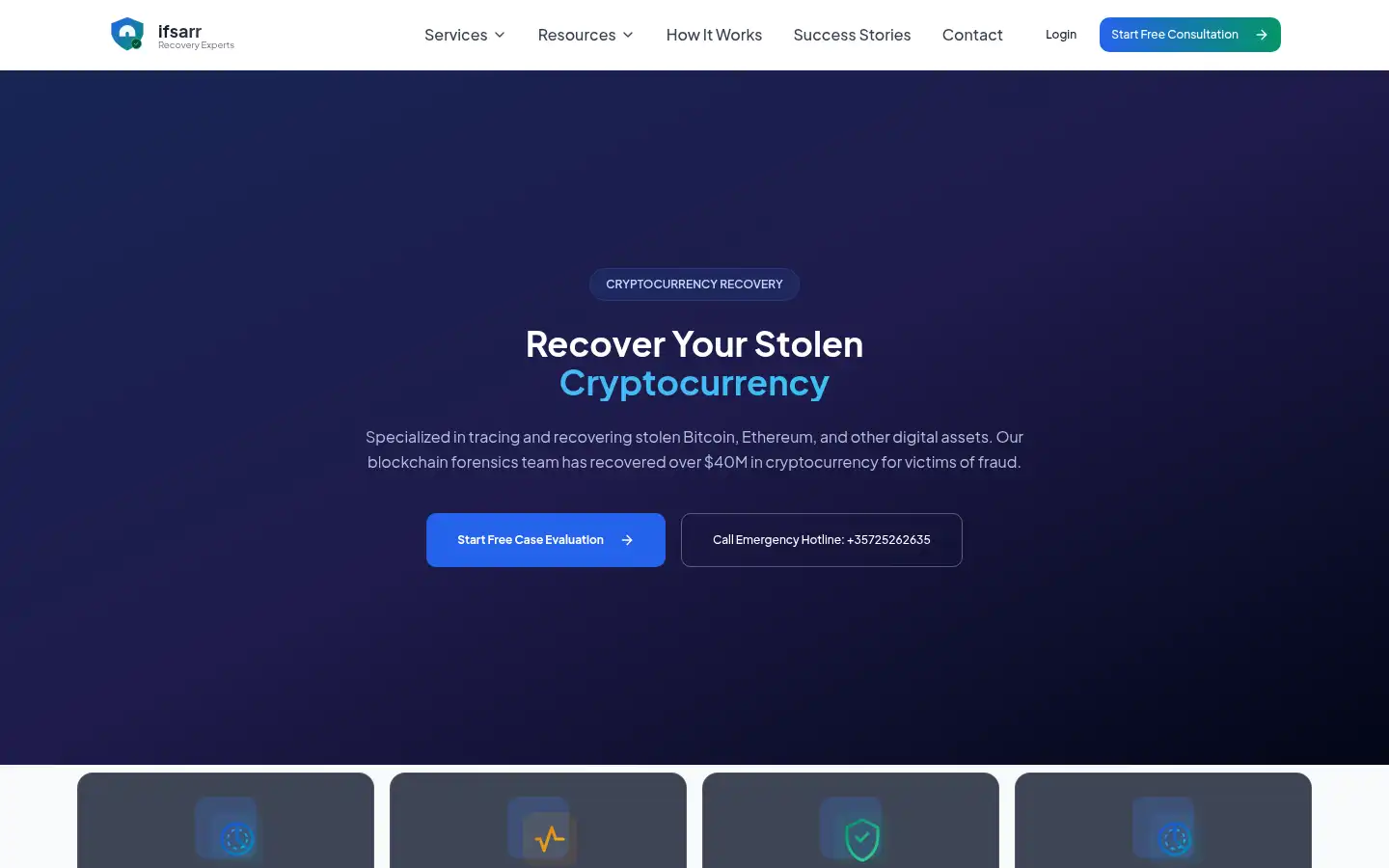 Screenshot of ifsarr.com