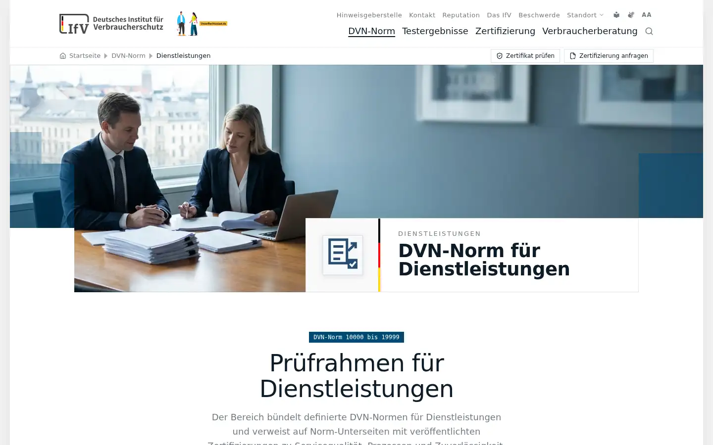 Screenshot of ifv.org