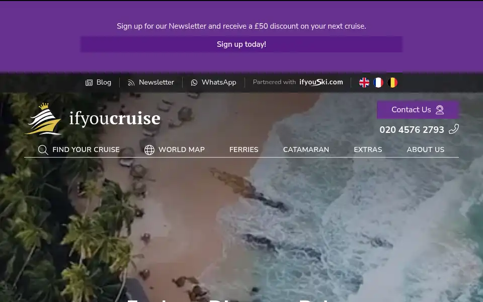 Screenshot of ifyoucruise.com