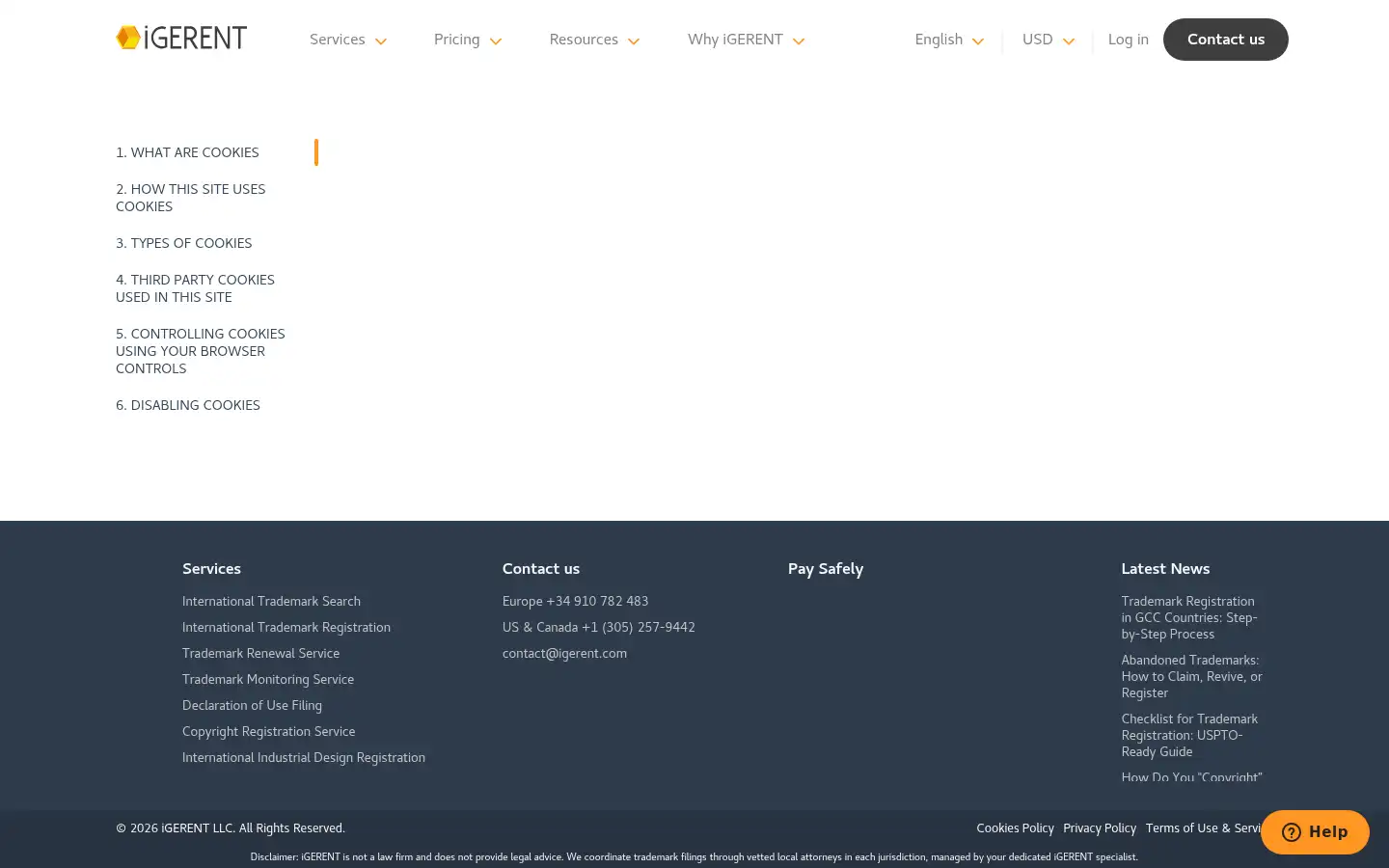 Screenshot of igerent.com