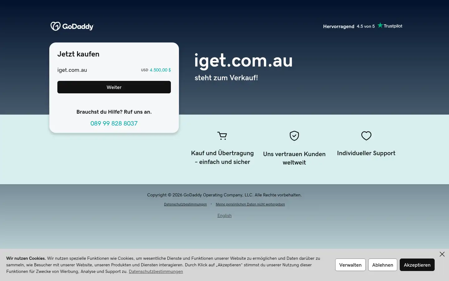Screenshot of iget.com.au