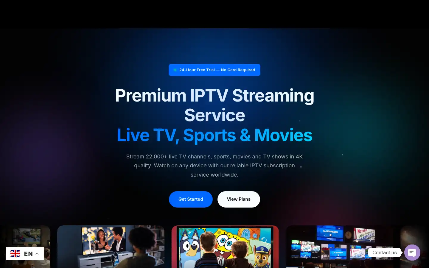 Screenshot of igettv.com