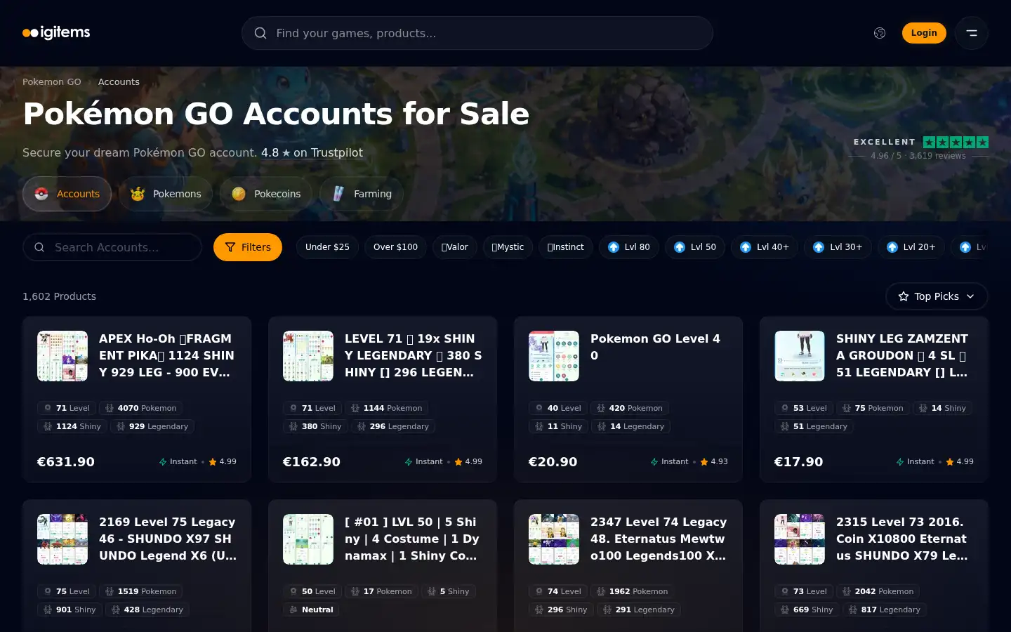 Screenshot of igitems.com