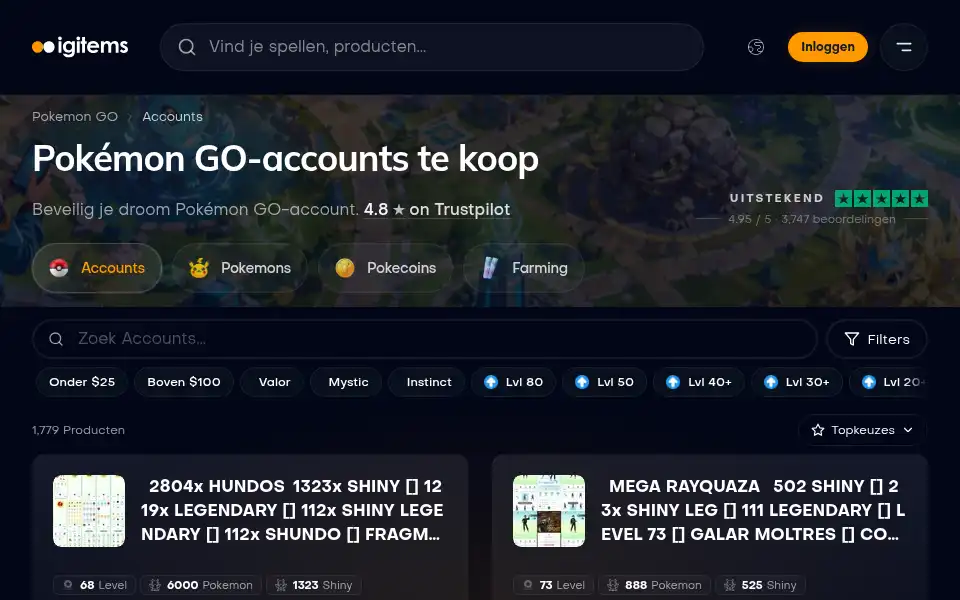 Screenshot of igitems.nl