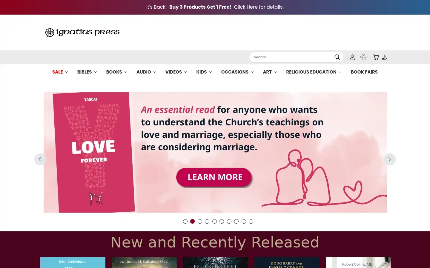 Screenshot of ignatius.com