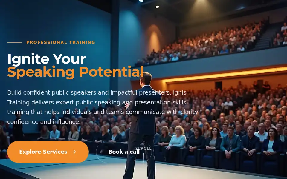 Screenshot of ignis-training.com