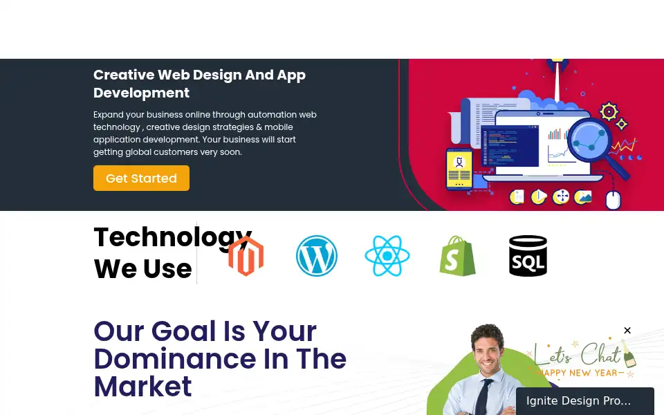 Screenshot of ignitedesignpro.com