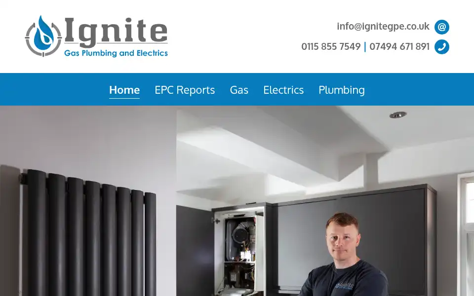 Screenshot of ignitegpe.co.uk