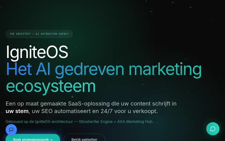 Screenshot of igniteos.tech