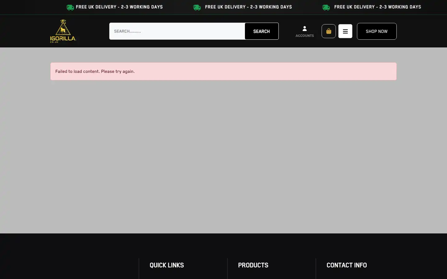 Screenshot of igorilla.co.uk