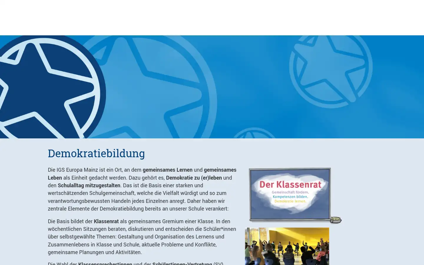 Screenshot of igs-europa-mainz.de