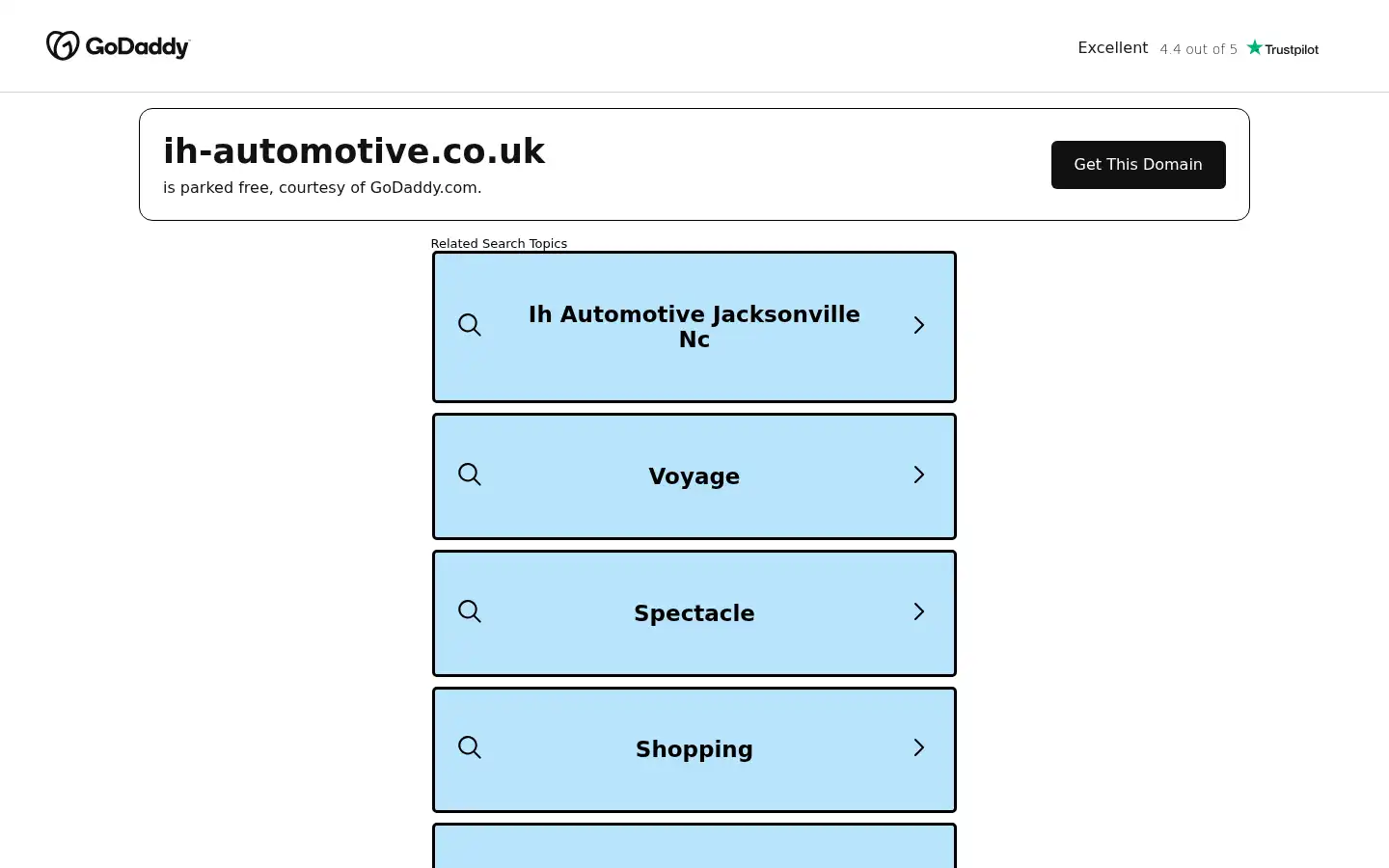 Screenshot of ih-automotive.co.uk