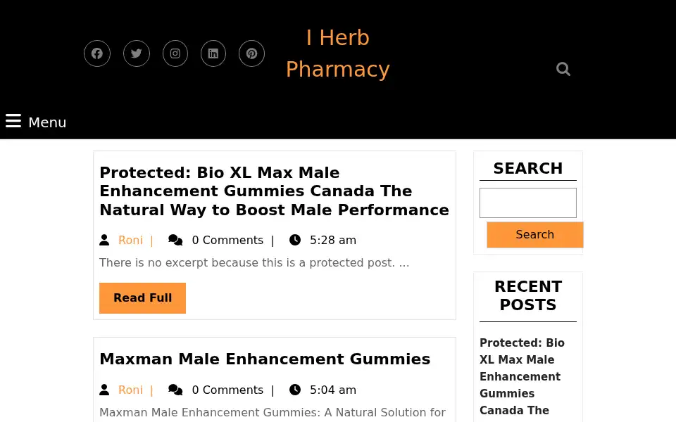 Screenshot of iherbpharma.com