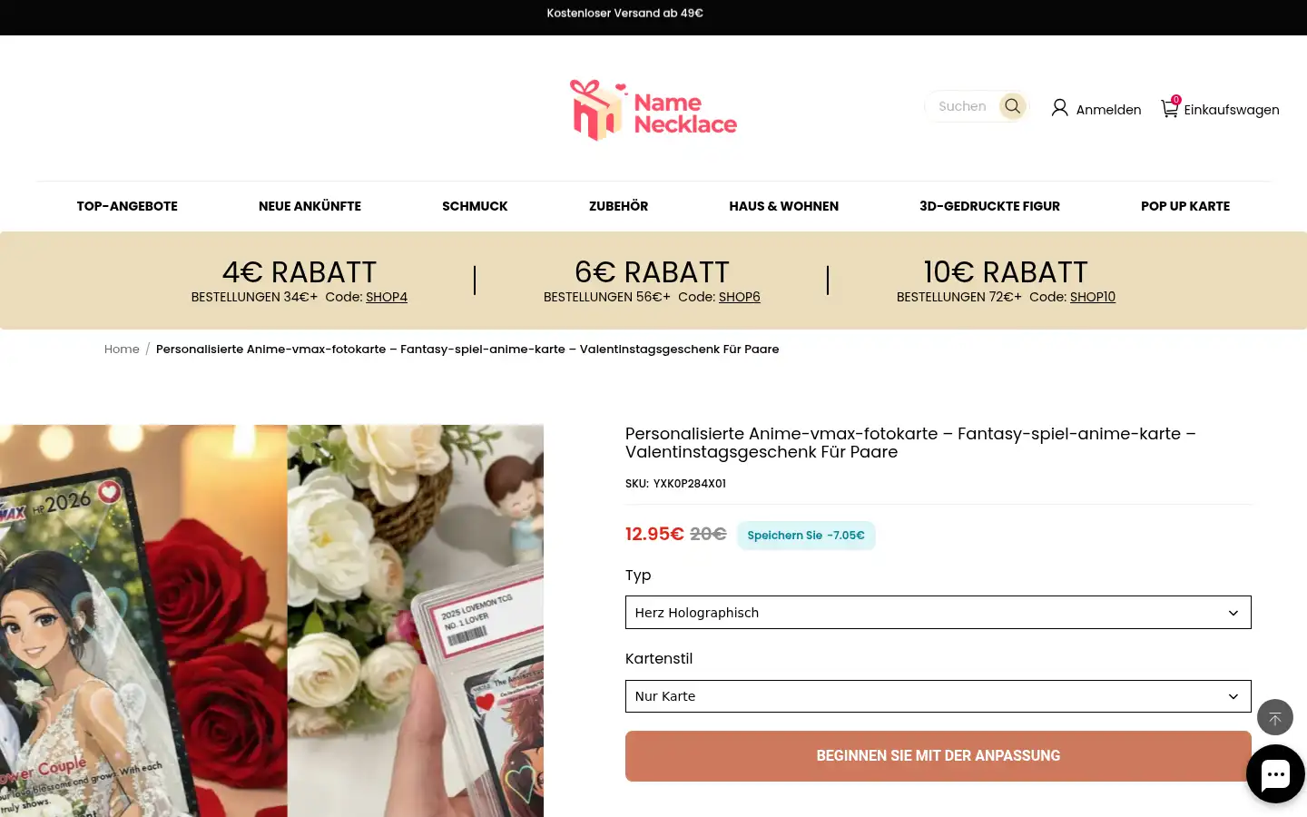 Screenshot of ihrenamenskette.de