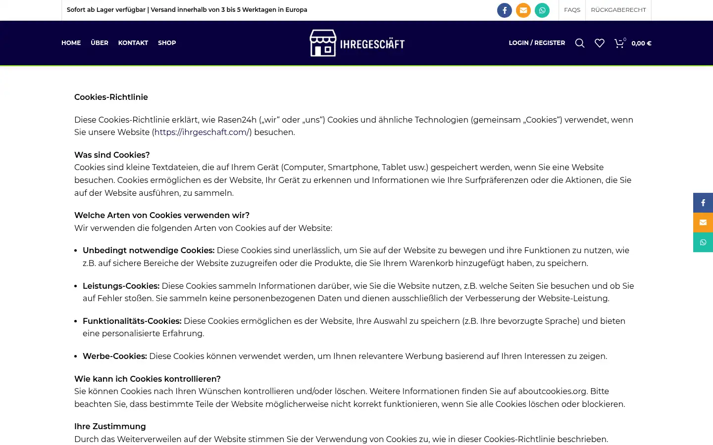 Screenshot of ihrgeschaft.com
