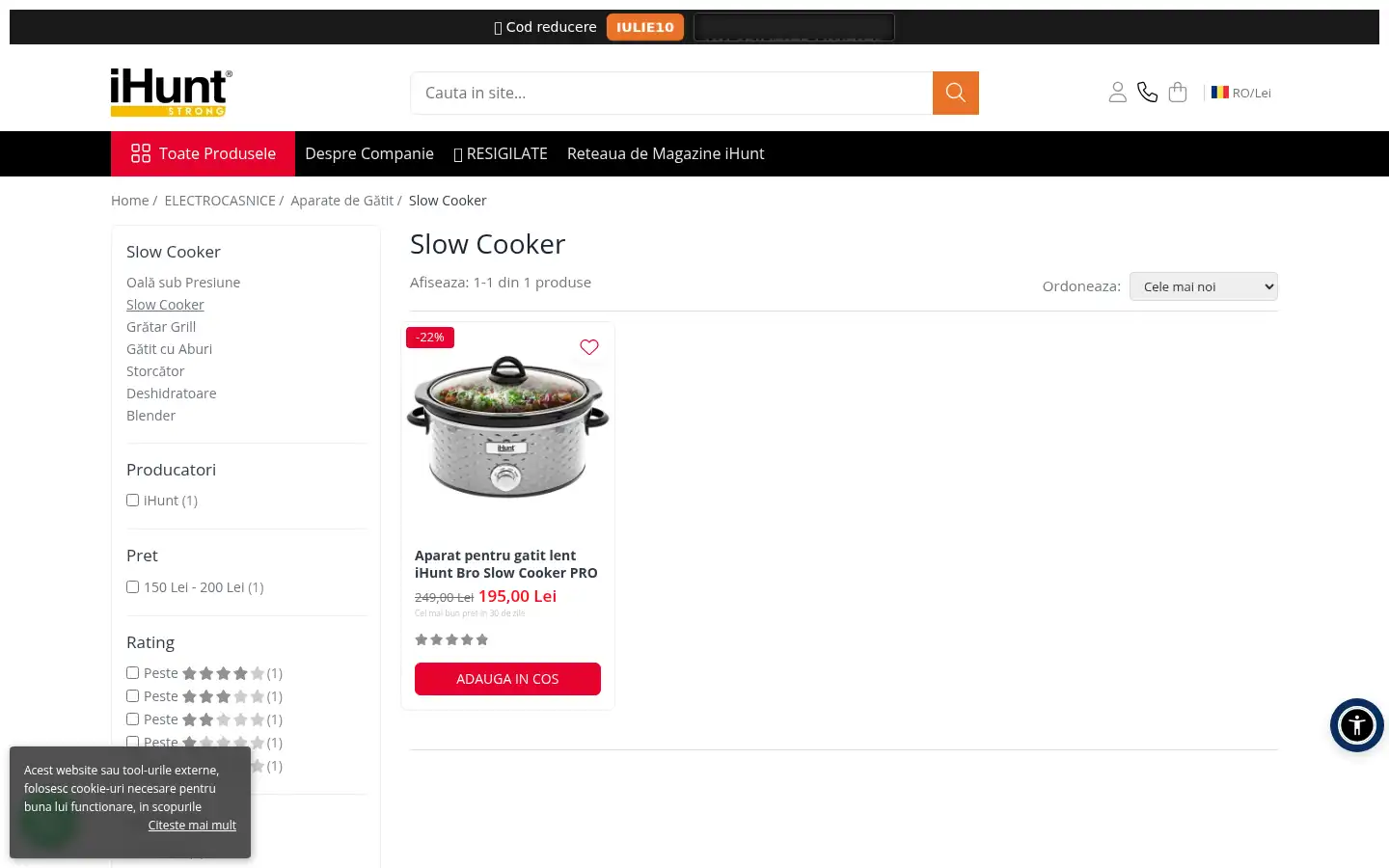 Screenshot of ihunt.ro