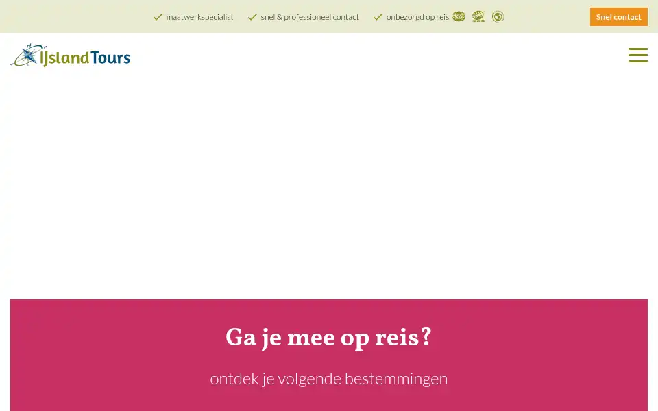 Screenshot of ijslandtours.nl