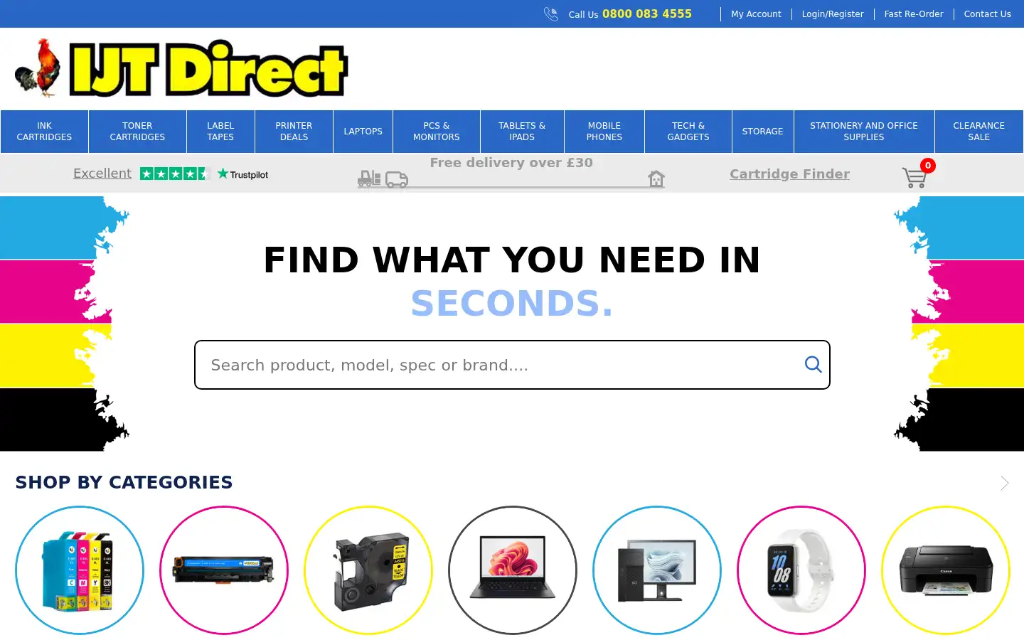 Screenshot of ijtdirect.co.uk